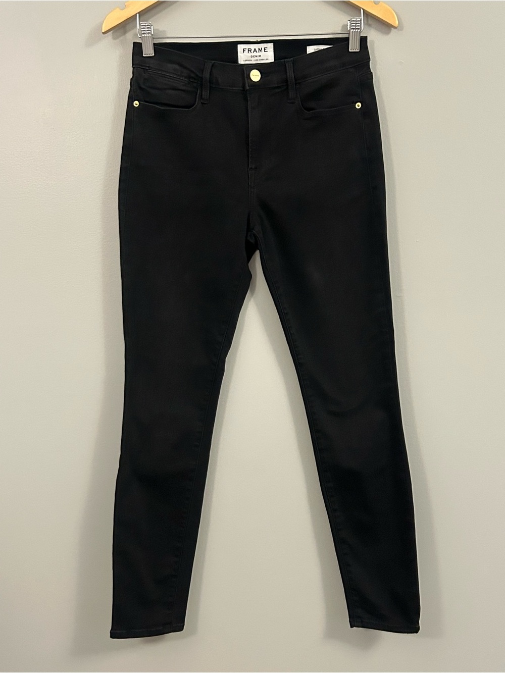 Frame Denim Black Women's Skinny Jeans Size 28